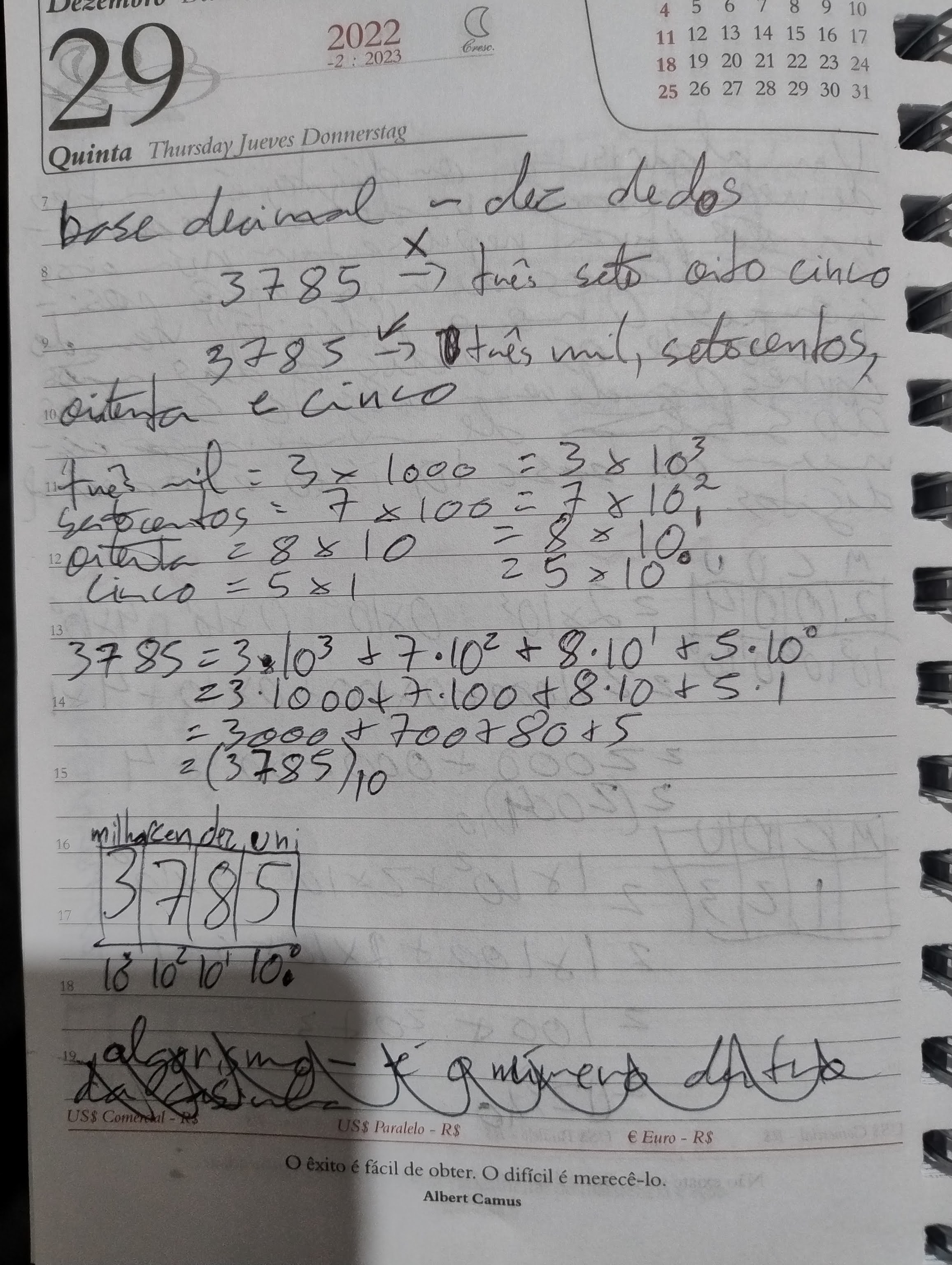 foto com texto e contas