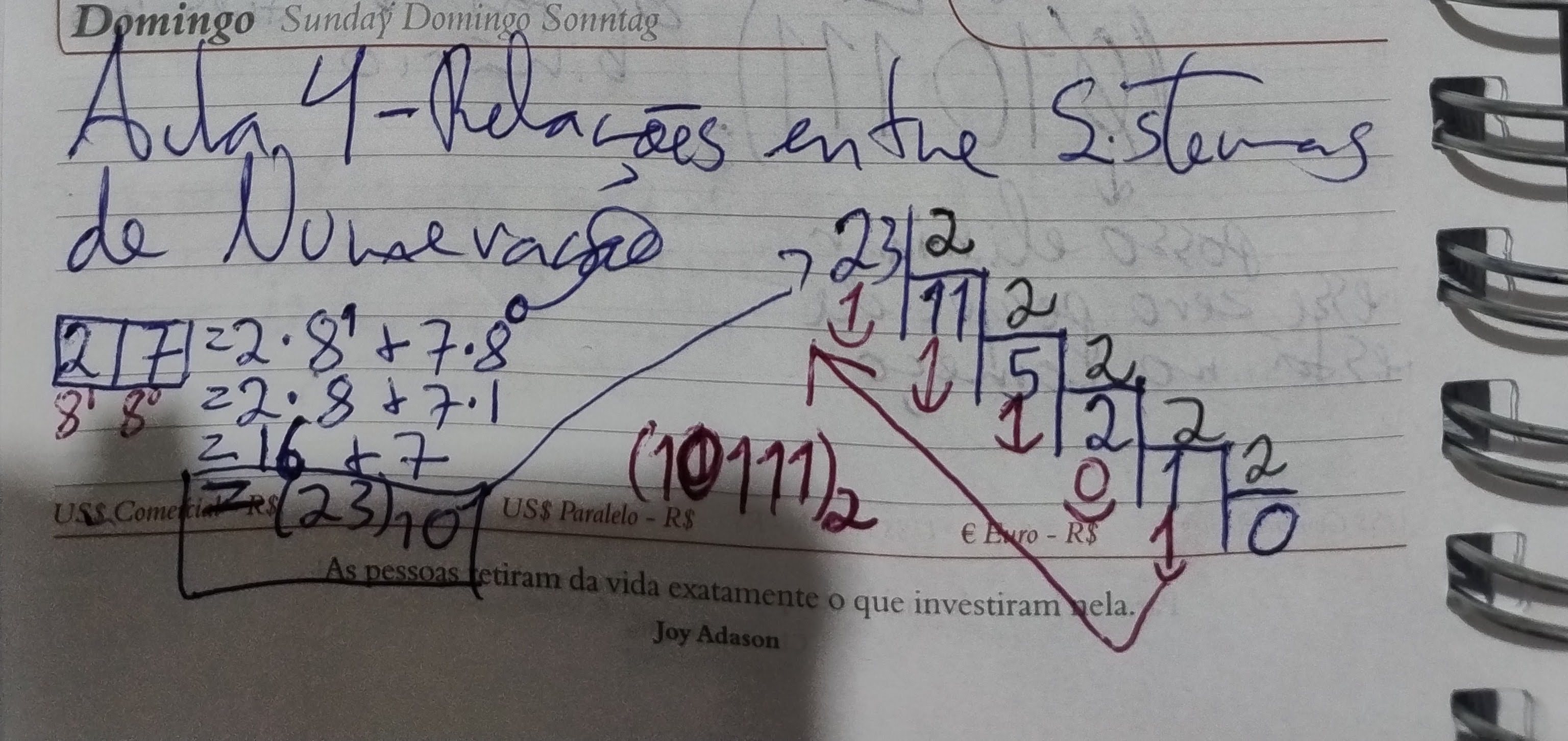 foto com texto e contas