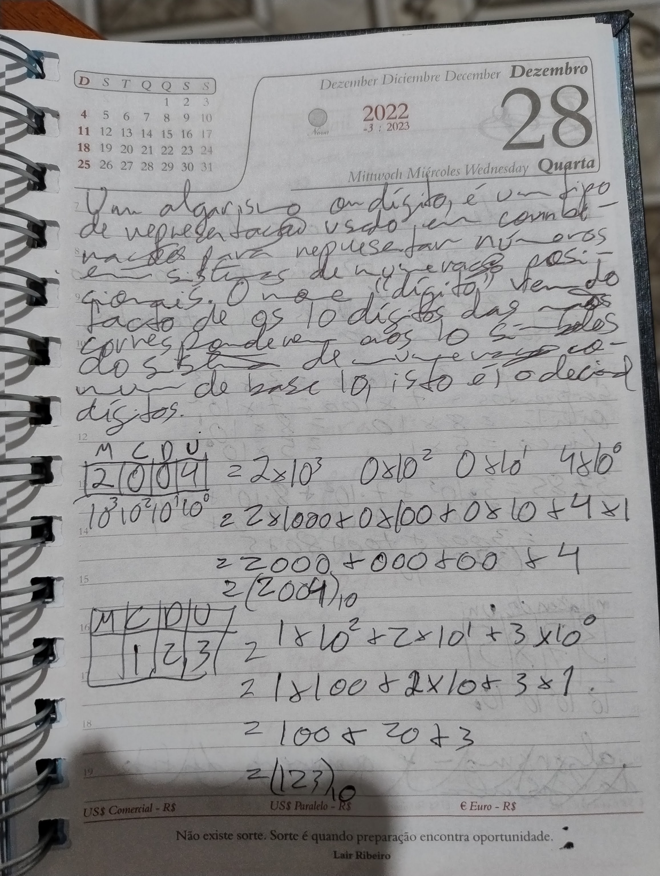foto com texto e contas