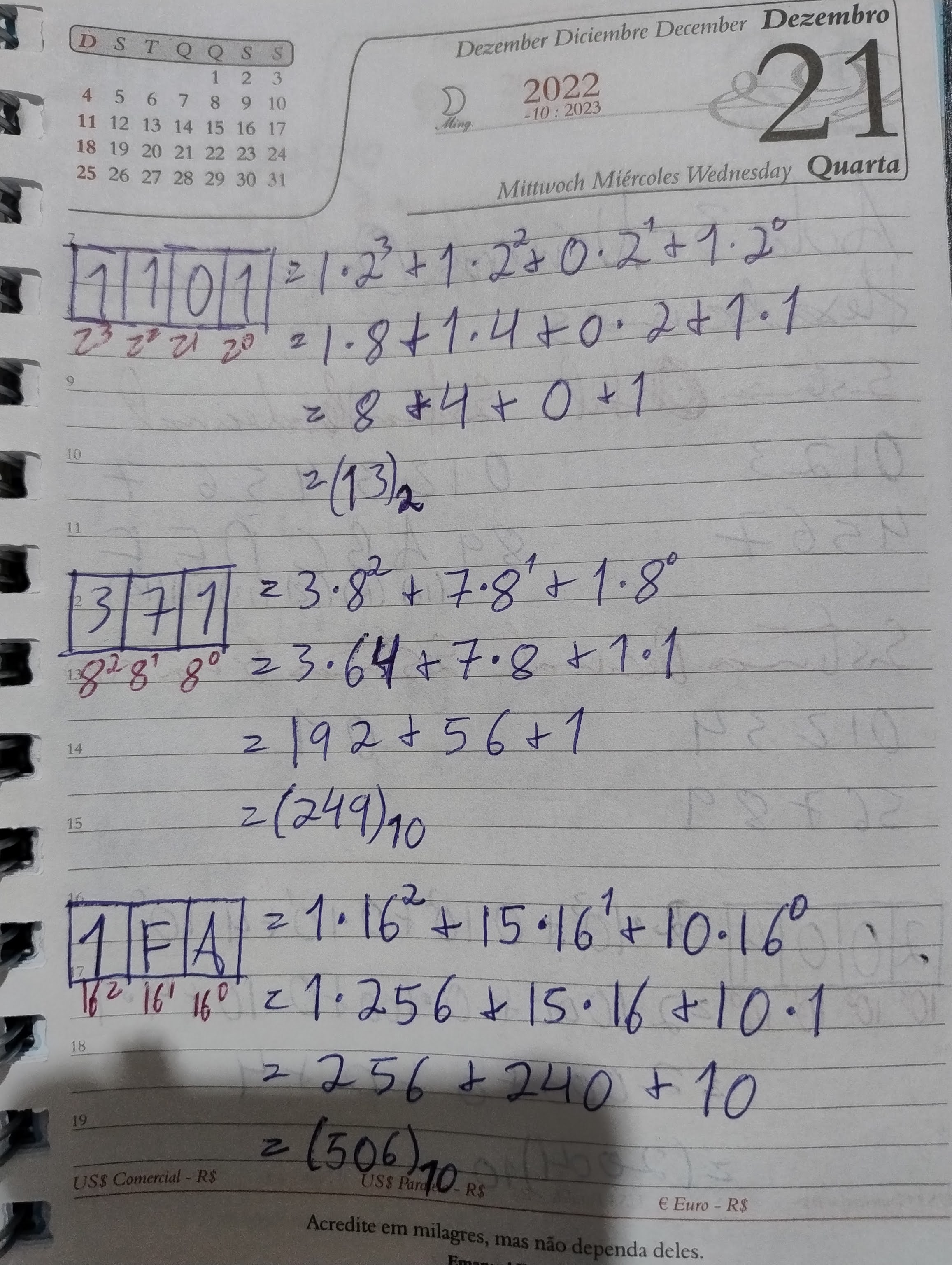 foto com texto e contas